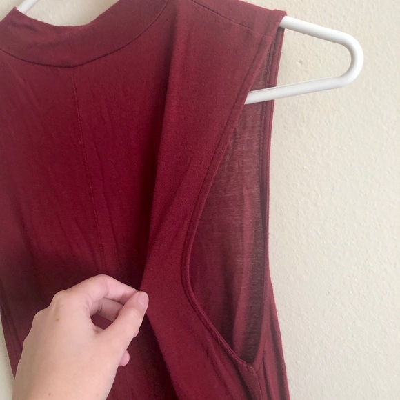 LA Hearts Burgundy Shift Dress - Picture 4 of 4